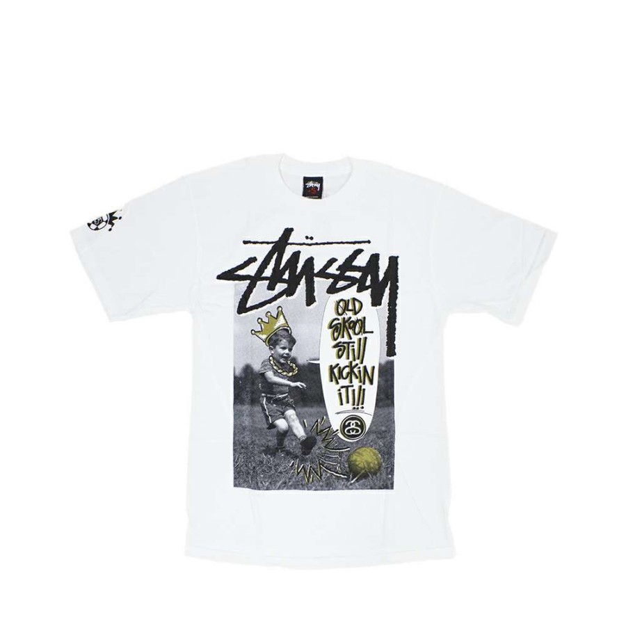 Heritage * | Stussy Customade Sc Ss Wc Kstill Kickin' It White Tee Limited Edition Eesc3902086 Discount