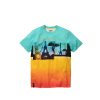 T-Shirts & Polo * | Staple Pigeon World Collage Fade Tee Teal 2001C5812 Promotion