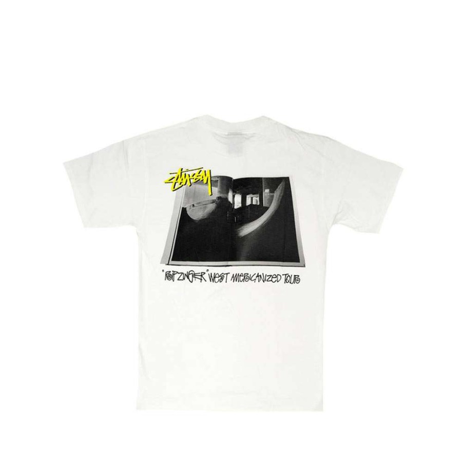 Heritage * | Stussy X Ripzinger White Sc Tour Book 3 Tee Limited Edition Fcsc1901997 Discount