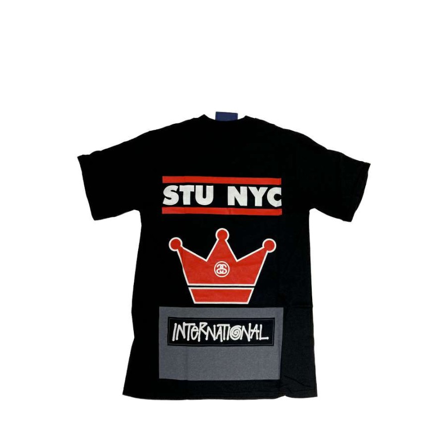 Heritage * | Stussy Stu Nyc Black Tee Limited Edition Discount