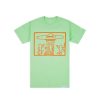 T-Shirts & Polo * | Diamond Supply Co. X Keith Haring Spaceship Tee Mint Short Sleeve Discount