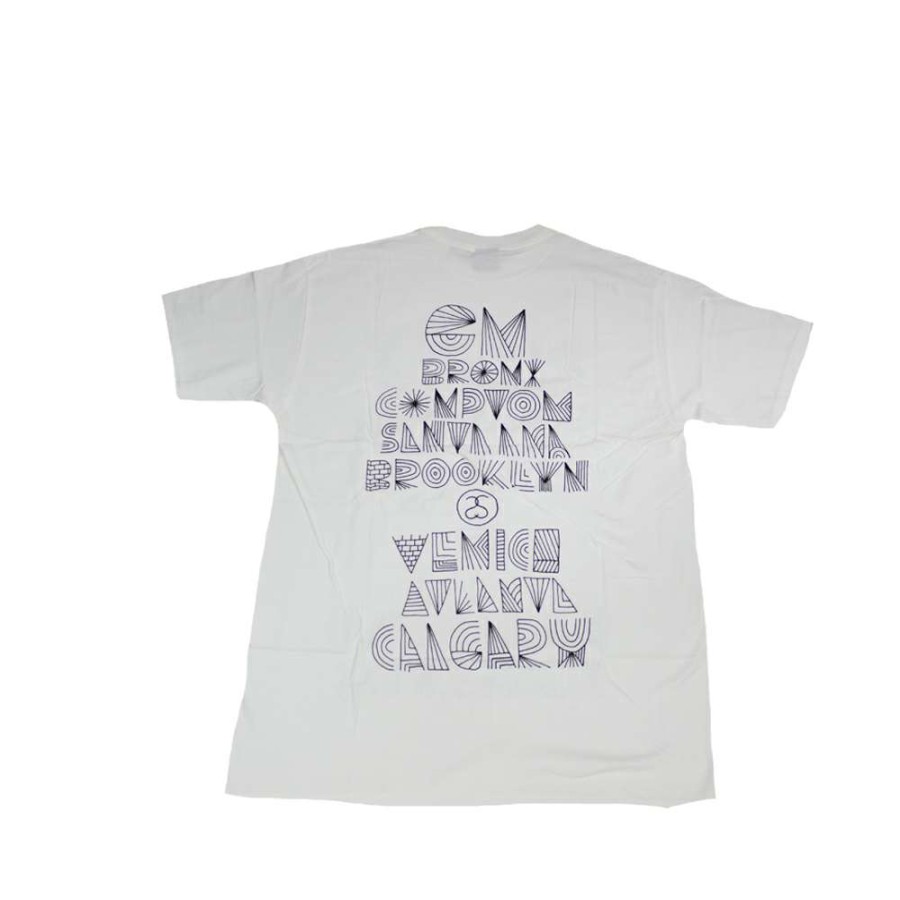 Heritage * | Stussy White Tee World Tour 2006 Geoff Mcfetridge S6Sc1901240 Limited Edition Promotion