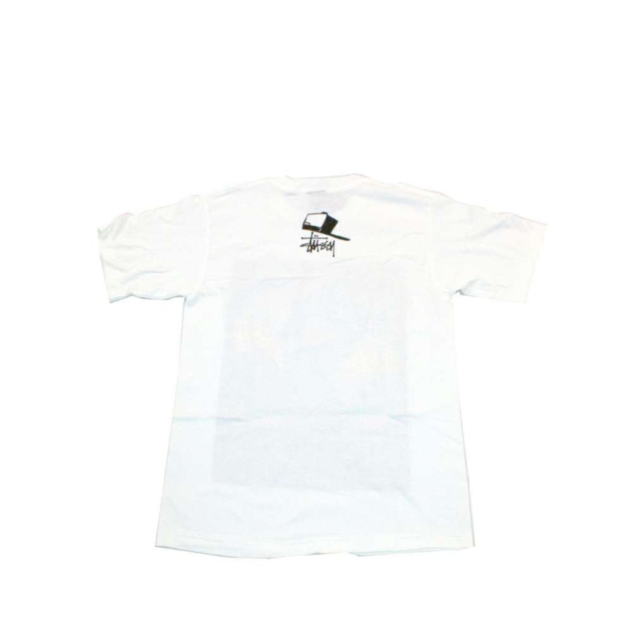 Heritage * | Stussy X Reas Num Num Mummy Pizza Boyz Tee White Limited Edition Sale