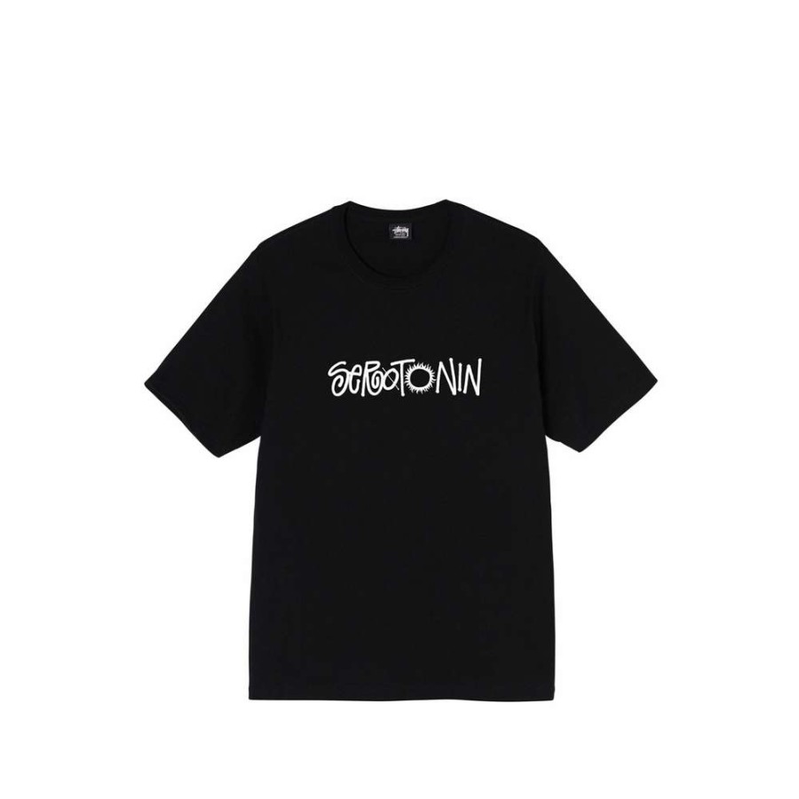 T-Shirts & Polo * | Stussy Serotonin Tee Black 1904713 Promotion