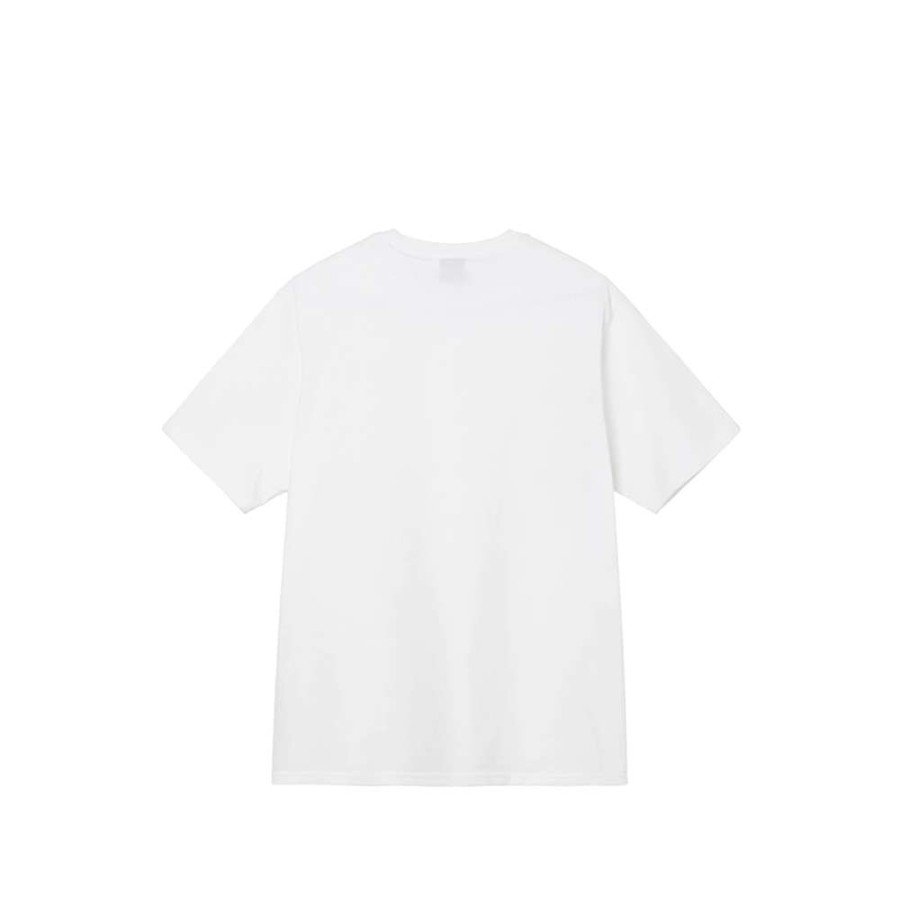 T-Shirts & Polo * | Stussy Flames Tee White 1904763 Promotion