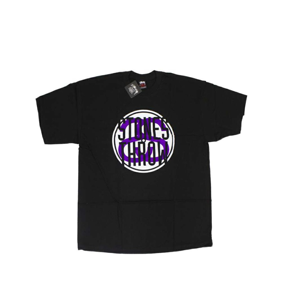 Heritage * | Stussy Customade Stones Throw Logo Black Tee Limited Edition Sdsc3902004 Promotion