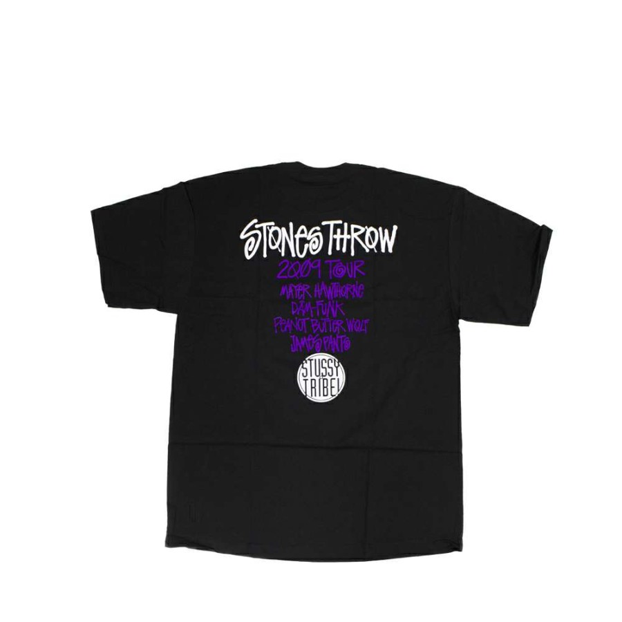 Heritage * | Stussy Customade Stones Throw Logo Black Tee Limited Edition Sdsc3902004 Promotion