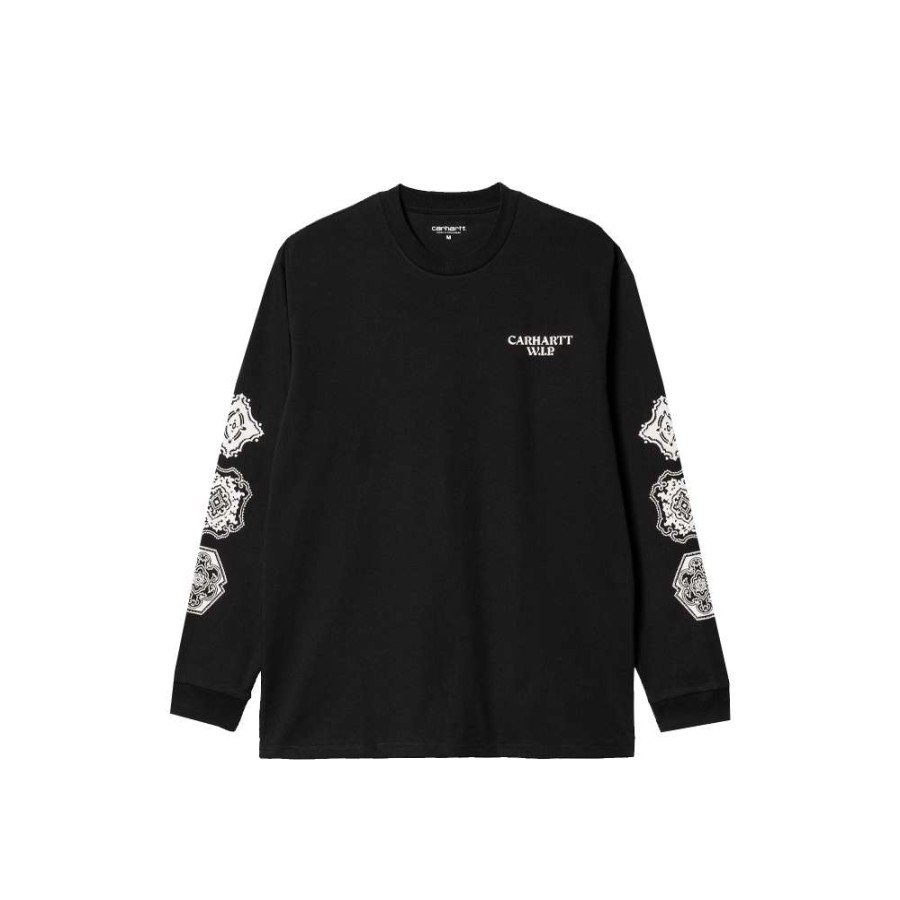 T-Shirts & Polo * | Carhartt Wip L/S Scope T-Shirt Black/White I030666-9 Promotion