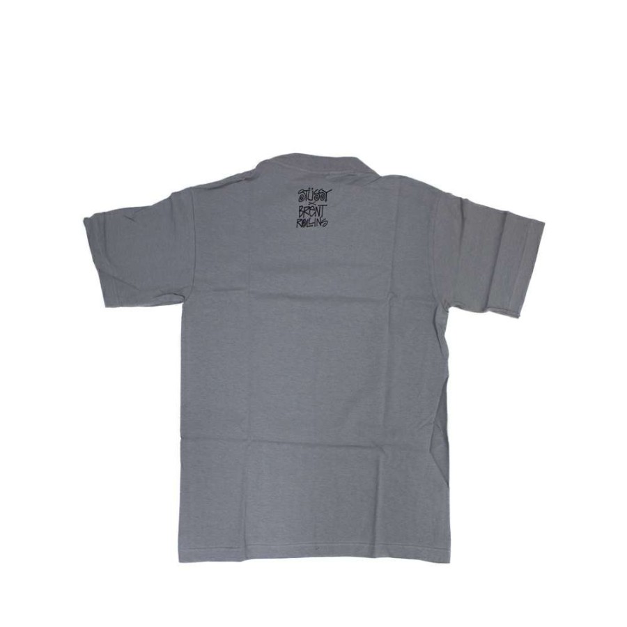 Heritage * | Stussy X Brent Rollins Hypnotized Grey Tee Limited Edition 1901609 Promotion