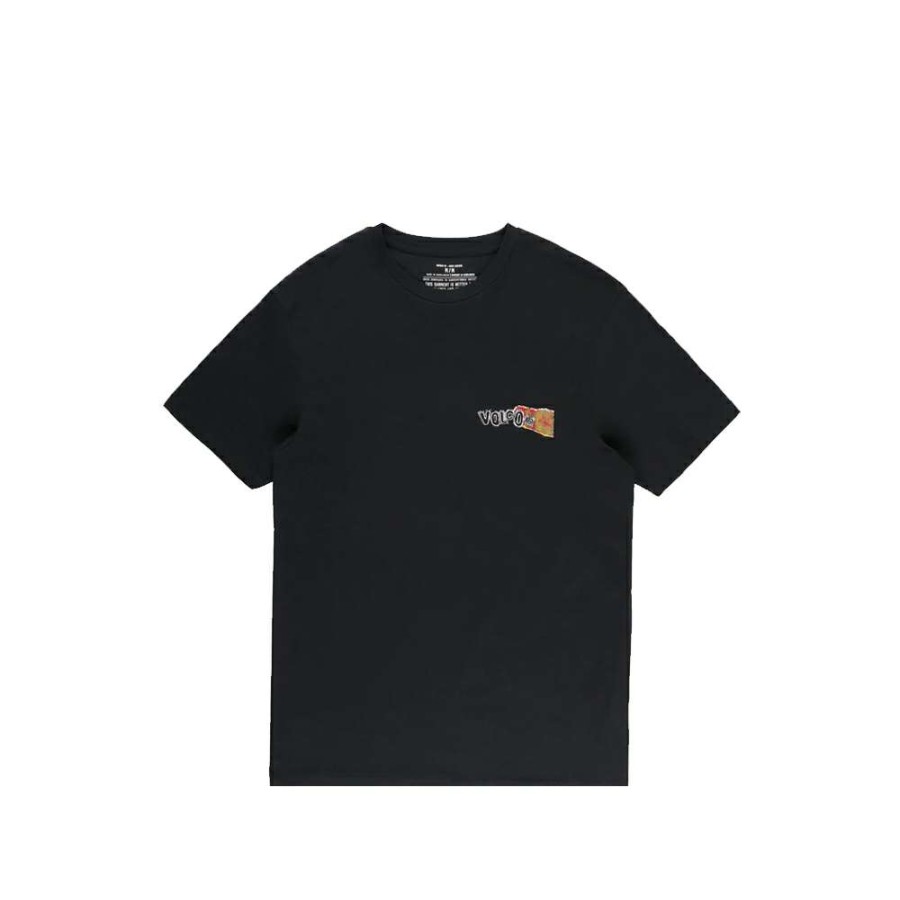 T-Shirts & Polo * | Volcom Worlds Collide Bsc Ss T-Shirt Black A3512114 Promotion