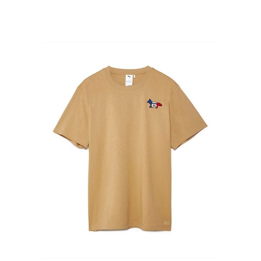 T-Shirts & Polo * | Puma X Maison Kitsune Oversized T-Shirt Travertine 530434-96 Sale