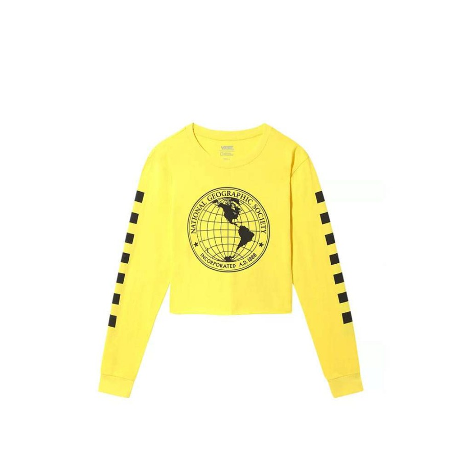 T-Shirts & Polo * | Vans X National Geographic Short T-Shirt Cyber Yellow Vn0A4Rgesej Discount