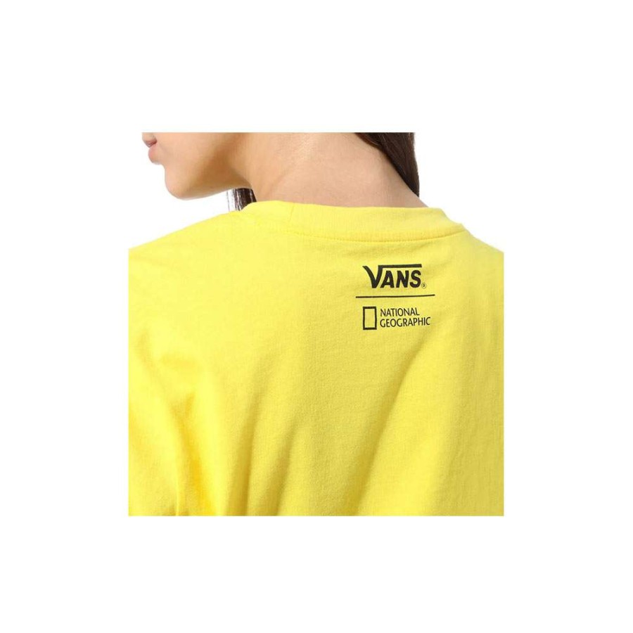 T-Shirts & Polo * | Vans X National Geographic Short T-Shirt Cyber Yellow Vn0A4Rgesej Discount