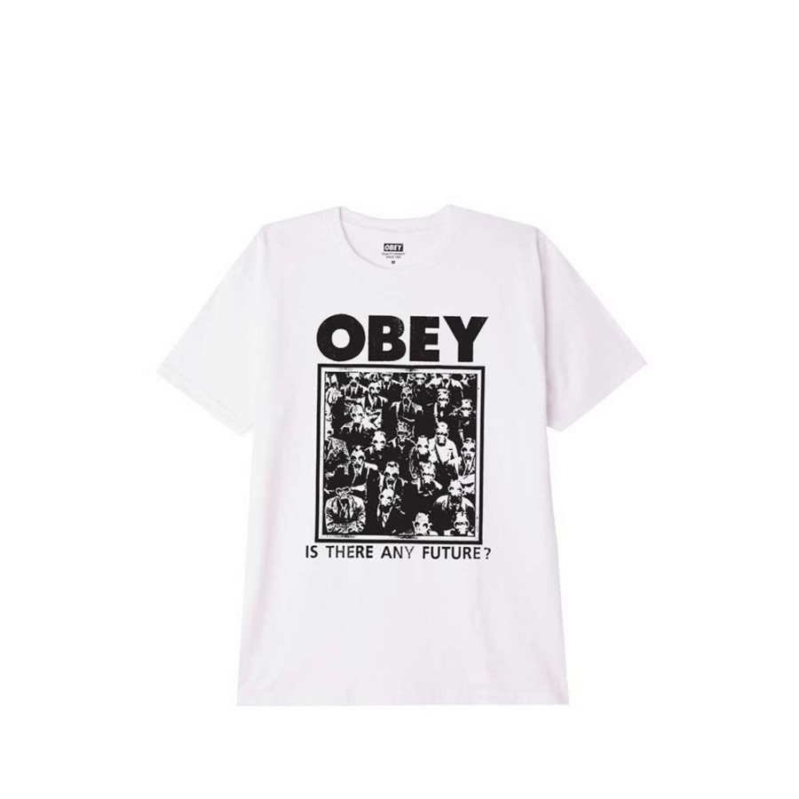 T-Shirts & Polo * | Obey Is There Any Furture Classic T-Shirt White 165262802 Promotion