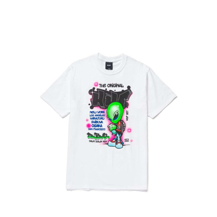 T-Shirts & Polo * | Huf Ufo S/S Tee White Ts01348 Discount