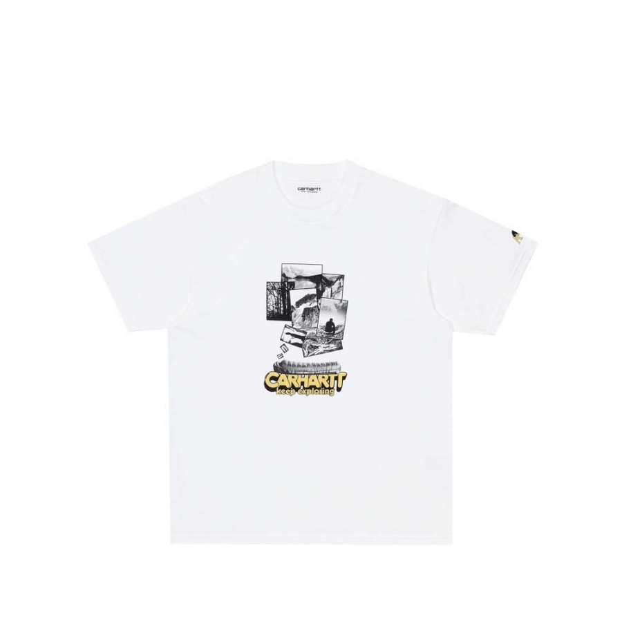 T-Shirts & Polo * | Carhartt Wip S/S Exped T-Shirt White I029627-3 Sale