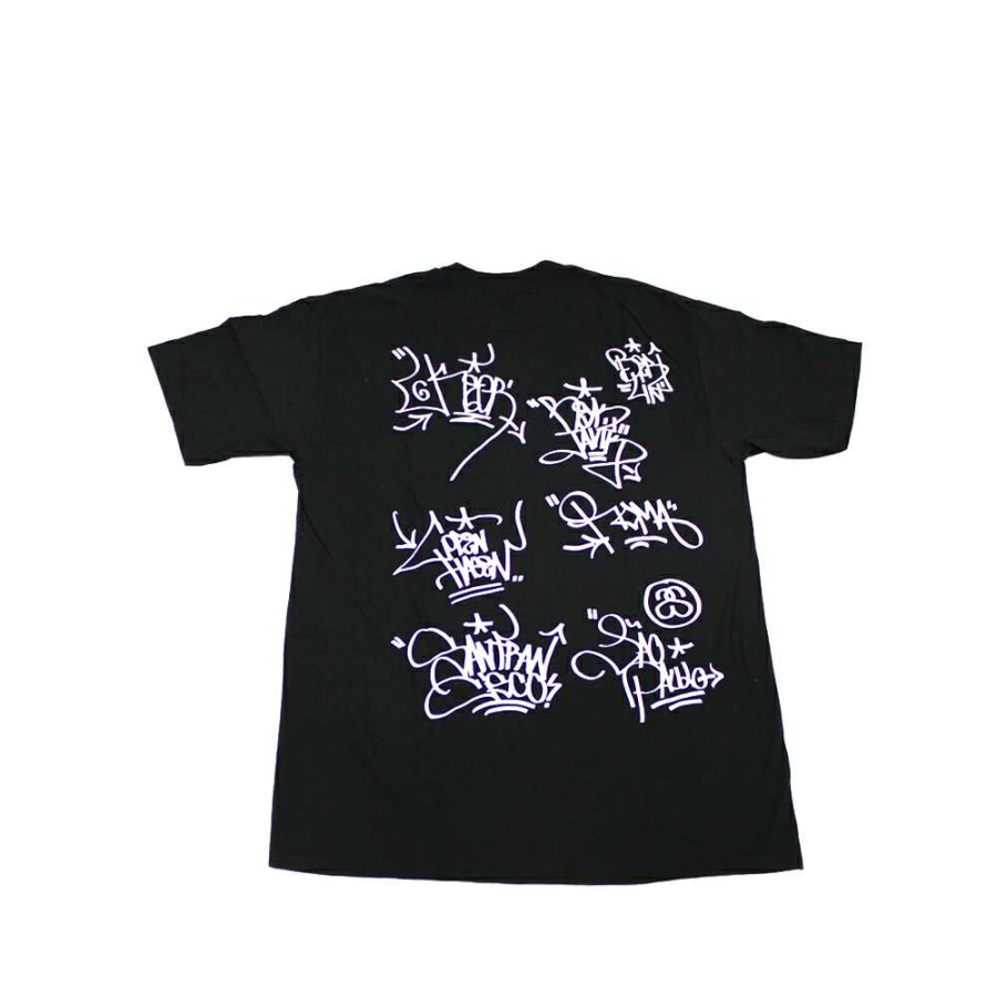 Heritage * | Stussy Black Tee World Tour 2006 Kegr Limited Edition Discount