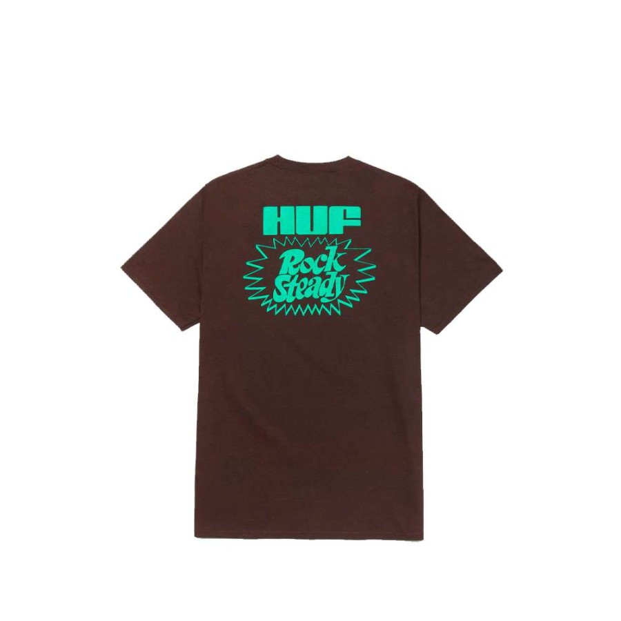 T-Shirts & Polo * | Huf High Note S/S T-Shirt Chocolate Ts01654 Sale