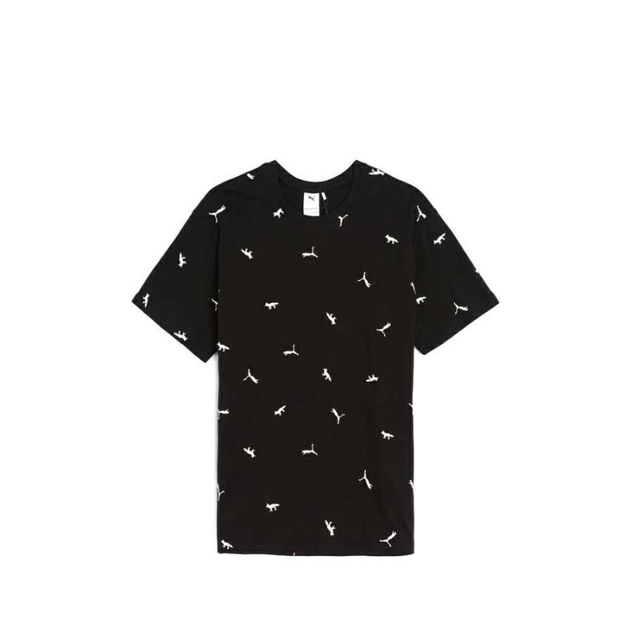 T-Shirts & Polo * | Puma X Maison Kitsune T-Shirt Puma Black-Aop 530436-01 Discount