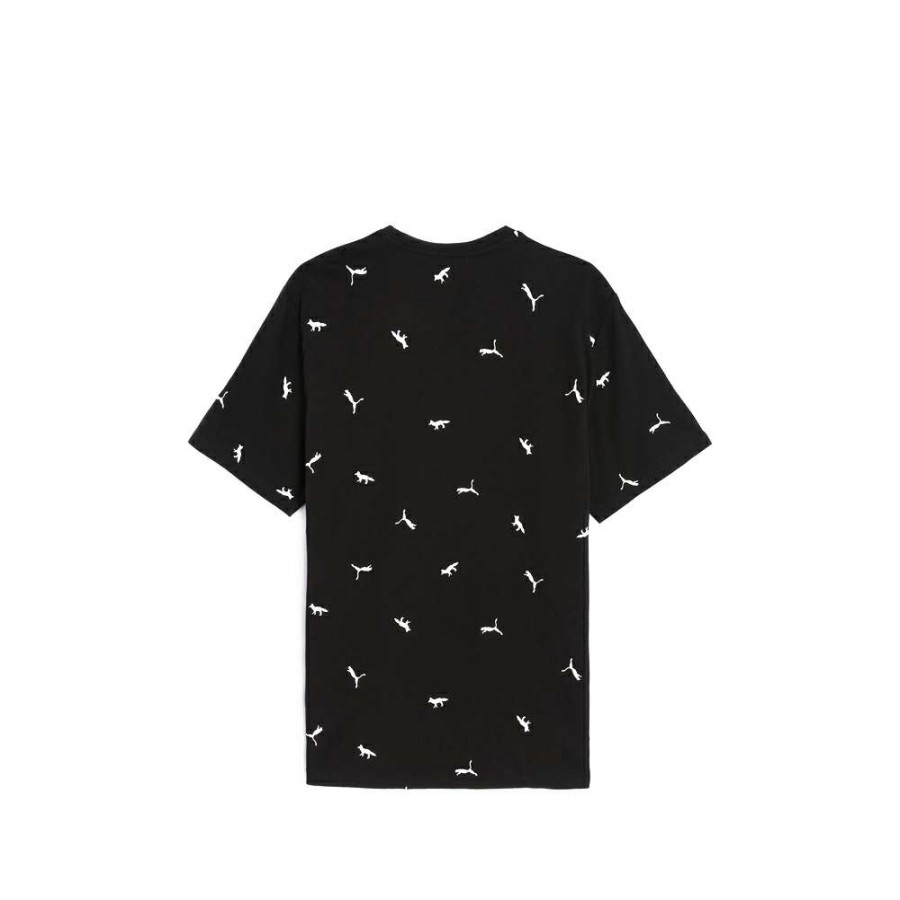 T-Shirts & Polo * | Puma X Maison Kitsune T-Shirt Puma Black-Aop 530436-01 Discount