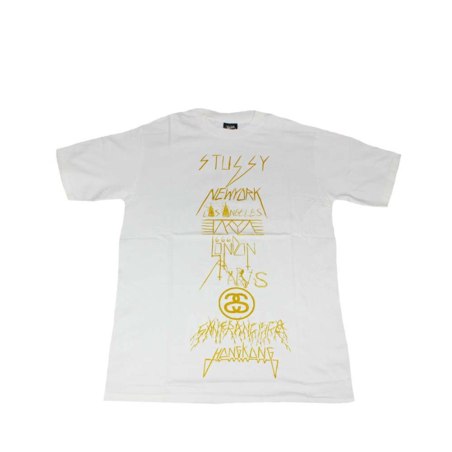 Heritage * | Stussy White Tee World Tour 2006 Neck Face Limited Edition Promotion