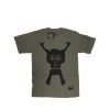 Heritage * | Stussy X Futura Skullacons Medium Olive Tee Limited Edition 1901657 Promotion