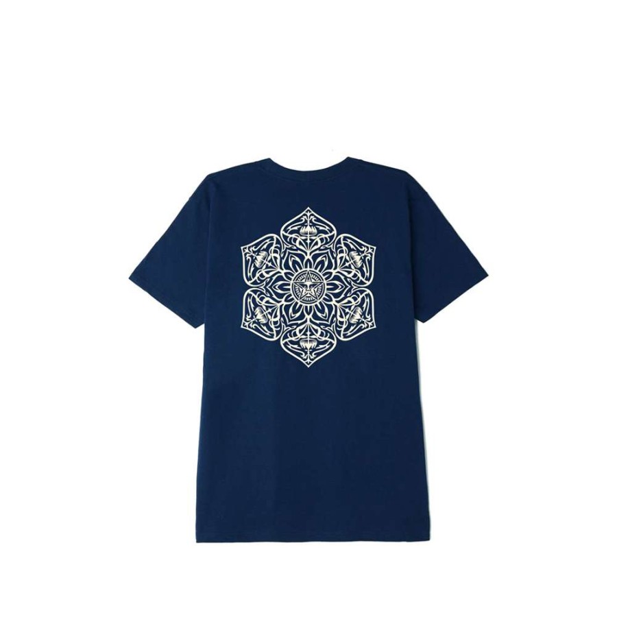 T-Shirts & Polo * | Obey Mandala Classic T-Shirt Navy 165262976 Promotion