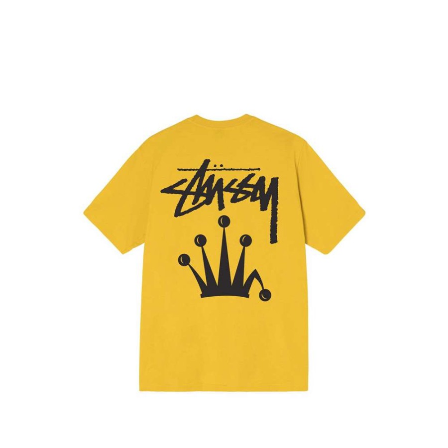 T-Shirts & Polo * | Stussy Stock Crown Tee Honey 1904715 Promotion