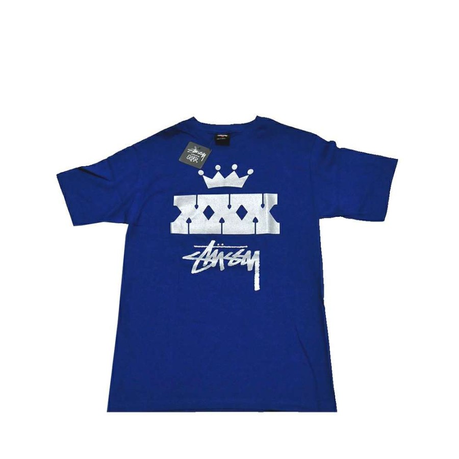 Heritage * | Stussy Xxx Authentic Gear Blue Tee Limited Edition Promotion