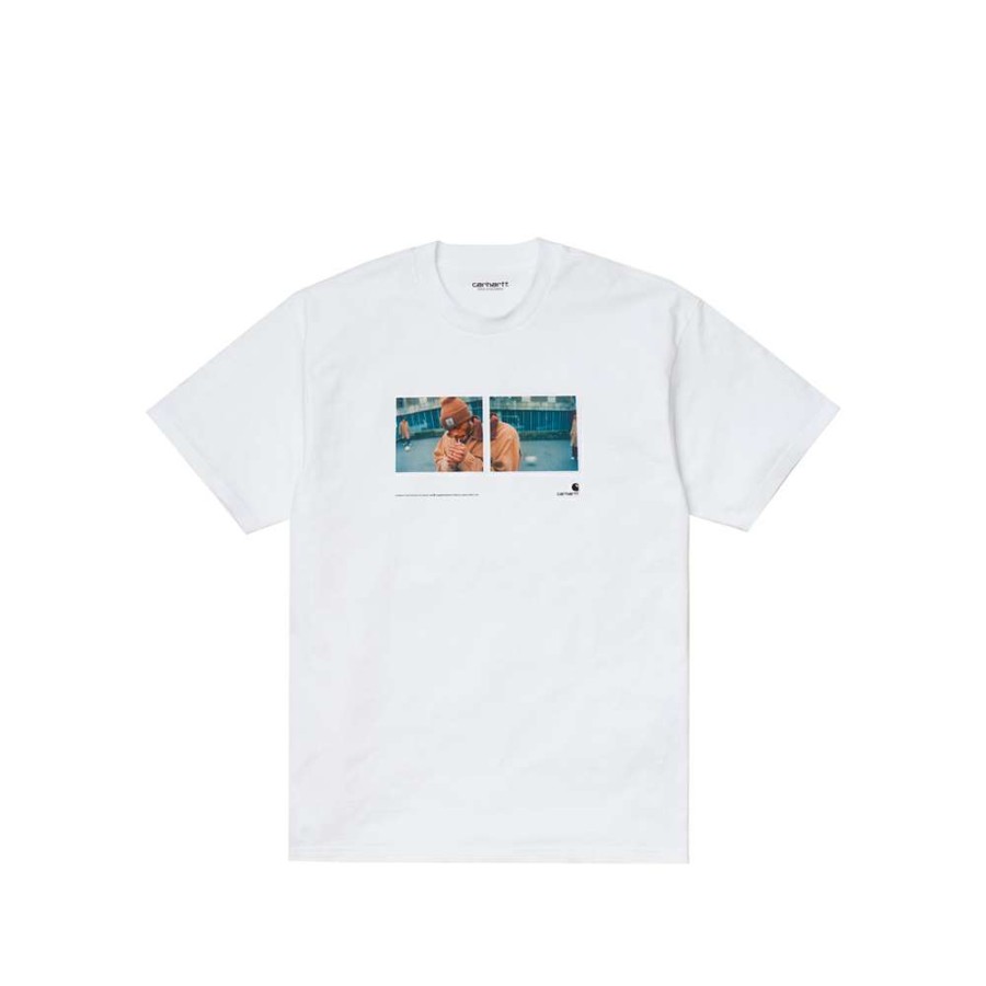 T-Shirts & Polo * | Carhartt Wip S/S Backyard T-Shirt White I029064-9 Promotion