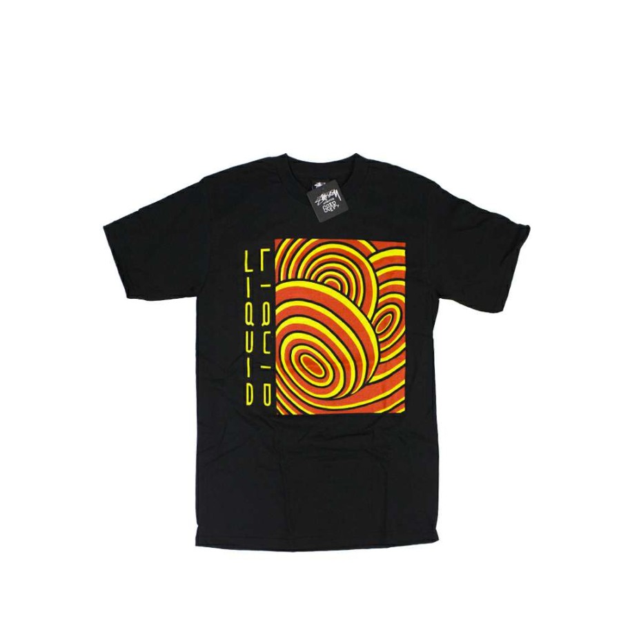 Heritage * | Stussy Customade X Liquid Liquid Ep2 Black Tee Limited Edition Scsc1901854 Discount