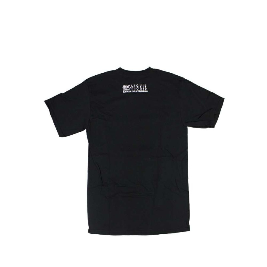 Heritage * | Stussy Customade X Liquid Liquid Ep2 Black Tee Limited Edition Scsc1901854 Discount