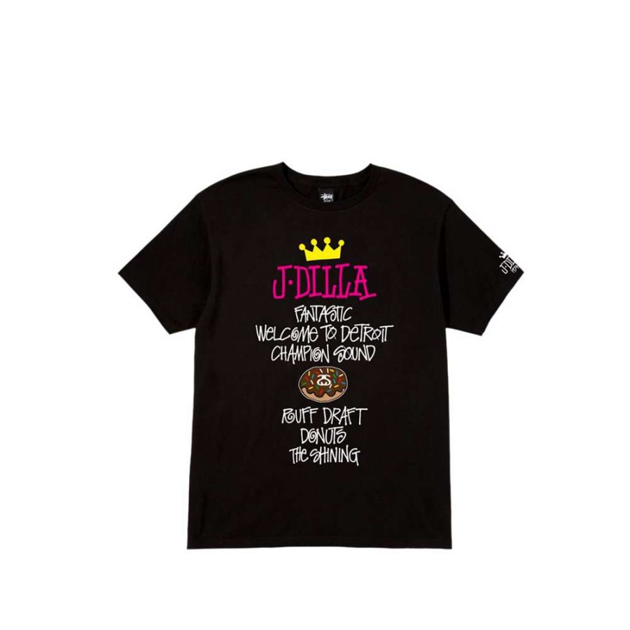 Heritage * | Stussy J Dilla World Tour T-Shirt Short Sleeve Black Pink Promotion