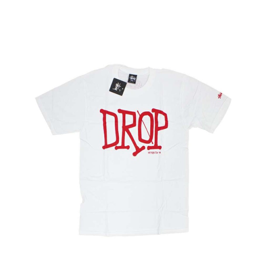 Heritage * | Stussy X Delicious Vinyl Drop White Tee Limited Edition 3902372 Discount