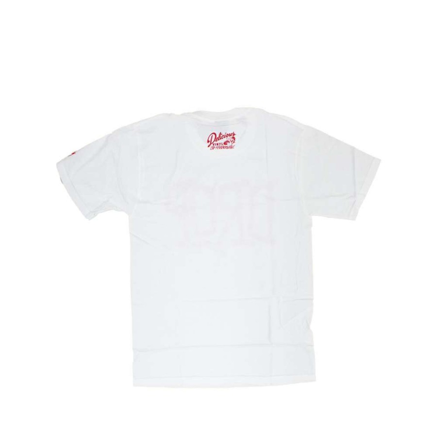 Heritage * | Stussy X Delicious Vinyl Drop White Tee Limited Edition 3902372 Discount