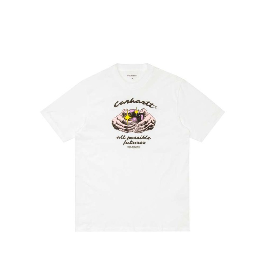 T-Shirts & Polo * | Carhartt Wip S/S Fortune T-Shirt White I029054-2 Discount