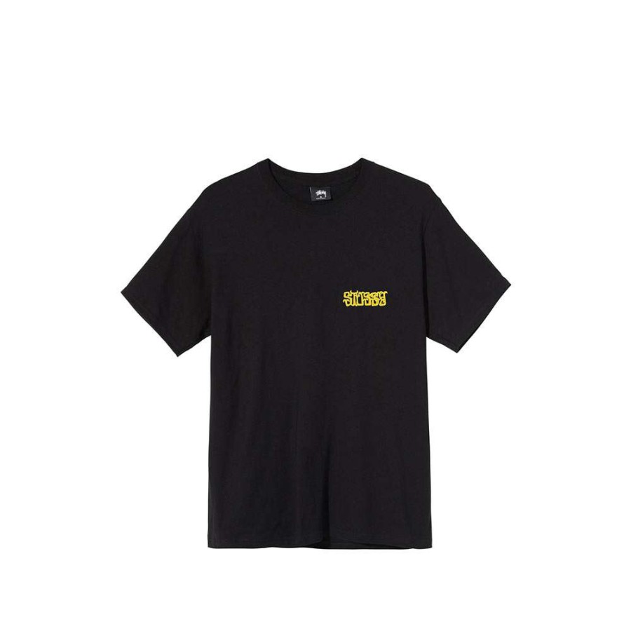 T-Shirts & Polo * | Stussy Gambit Tee Dark Black 1904572 Discount