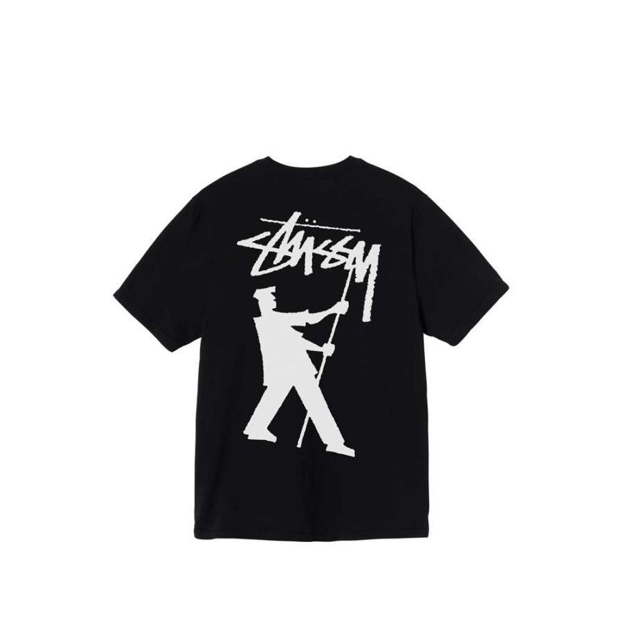 T-Shirts & Polo * | Stussy Painter Pig Dyed Tee Black 1904699 Sale