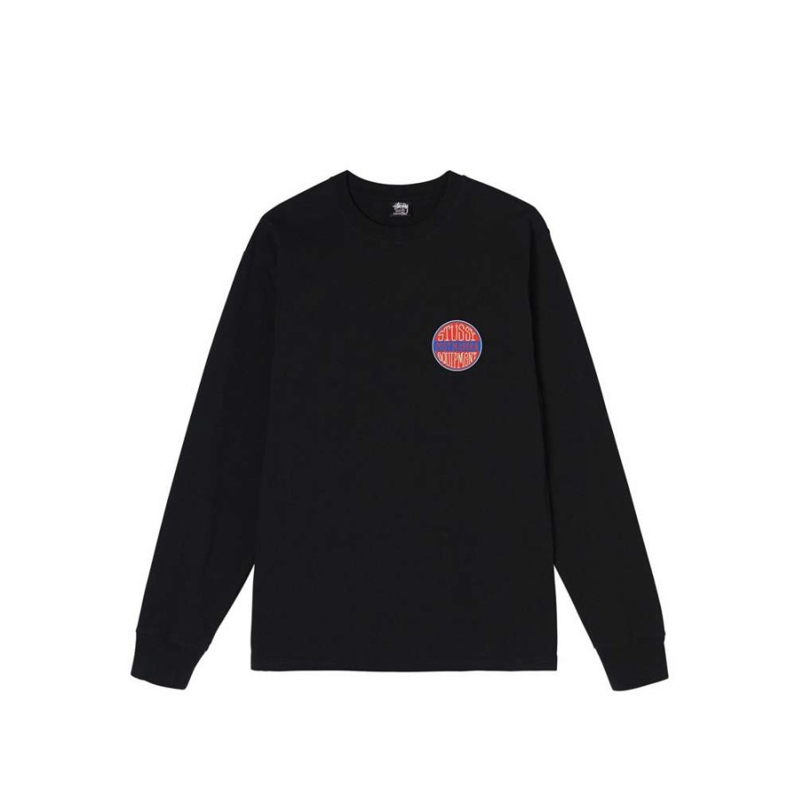 T-Shirts & Polo * | Stussy Post Modern Equipment Ls Tee Black 1994728 Promotion