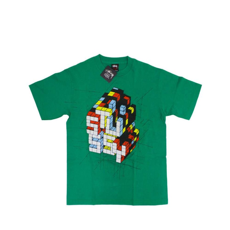 Heritage * | Stussy X Delta Rubic Green Tee Limited Edition 1901822 Promotion