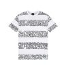 T-Shirts & Polo * | Diamond Supply Co. X Keith Haring Stripes Tee White Short Sleeve Discount