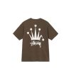 T-Shirts & Polo * | Stussy Regal Crown Tee Coffee 1904771 Promotion