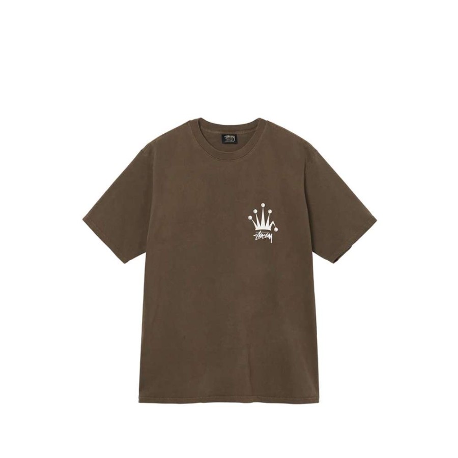 T-Shirts & Polo * | Stussy Regal Crown Tee Coffee 1904771 Promotion