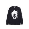 T-Shirts & Polo * | Ghost Rider Long Sleeve T-Shirt Black Ts01889 Huf Discount