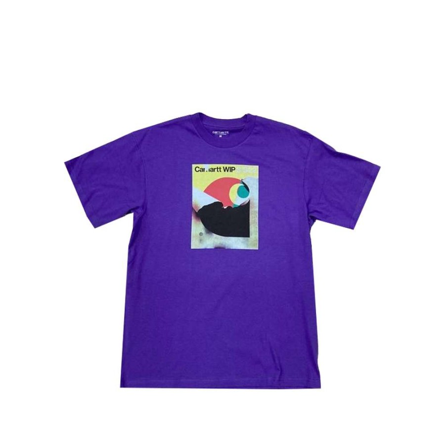 T-Shirts & Polo * | Carhartt Wip S/S Bookcover T-Shirt Razzmic I030205-11 Discount