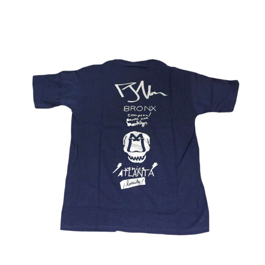 Heritage * | Stussy Navy Silver Tee World Tour 2006 Rob Abeyta Jr S6Sc1901230 Limited Edition Promotion