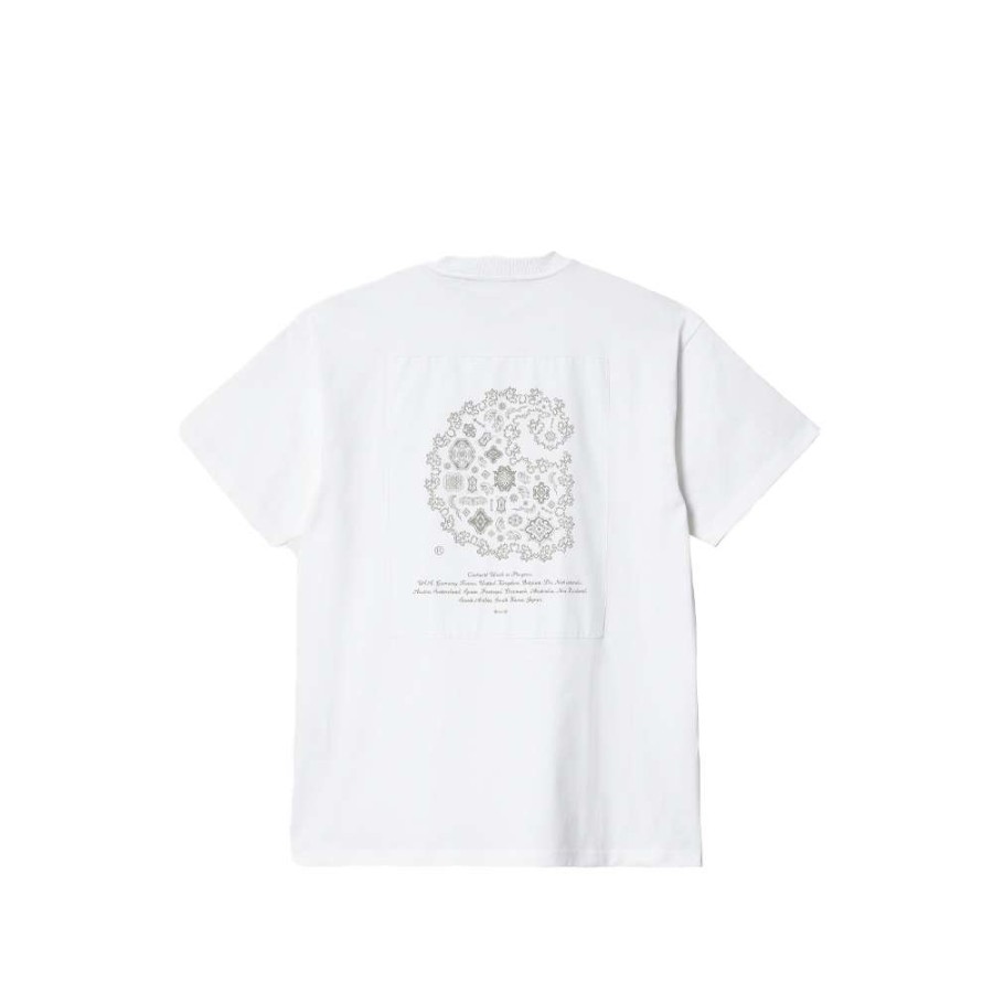 T-Shirts & Polo * | Carhartt Wip S/S Verse Patch T-Shirt White I0340667-3 Sale