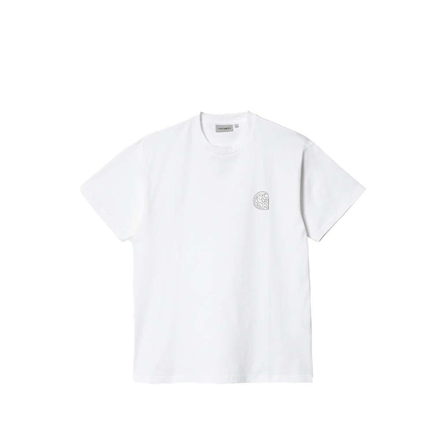 T-Shirts & Polo * | Carhartt Wip S/S Verse Patch T-Shirt White I0340667-3 Sale