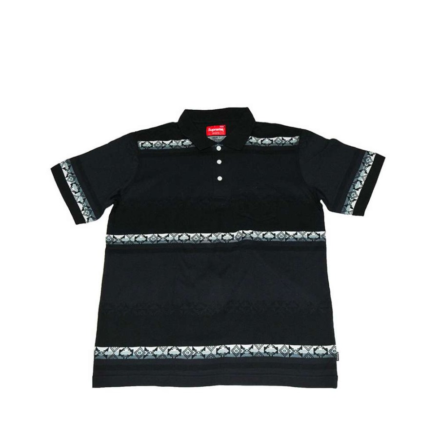 Heritage * | Supreme Vintage Polo Jacquard Black Supreme New York Discount