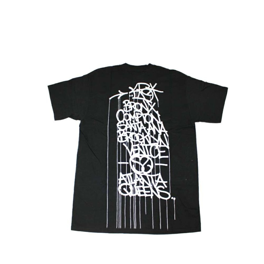 Heritage * | Stussy Black Tee World Tour 2006 Kr Limited Edition Sale